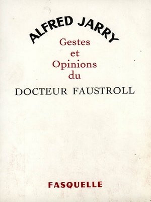 cover image of Gestes et opinions du docteur Faustroll